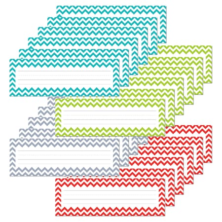 Creative Teaching Press Chevron Solids Name Plates, 36 Pieces, PK6 4517